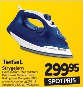Din Isenkræmmer Tefal strygejern tilbud