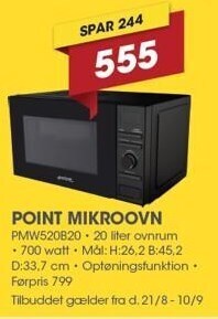 Punkt1 Point mikroovn tilbud