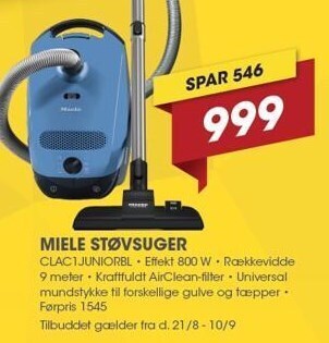 Punkt1 Miele støvsuger tilbud