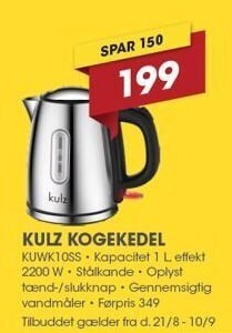 Punkt1 Kulz kogekedel tilbud