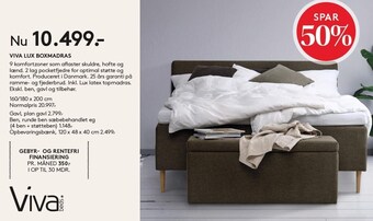 SengeSpecialisten Viva lux boksmadras tilbud