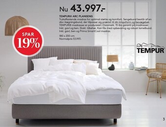 SengeSpecialisten Tempur arc planseng tilbud