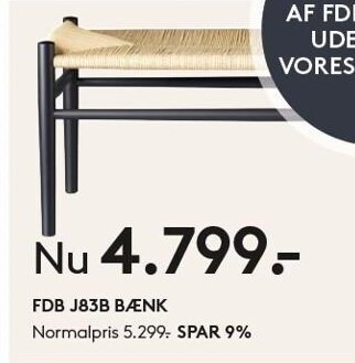 Fdb j83b bænk