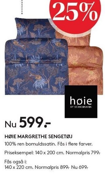 SengeSpecialisten Høie margrethe sengetøj tilbud