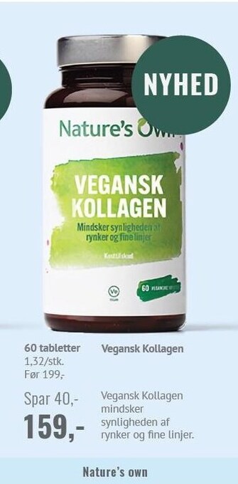 Helsam Nature's own vegansk kollagen tilbud