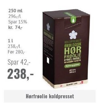 Helsam Hørfrøolie koldpresset tilbud