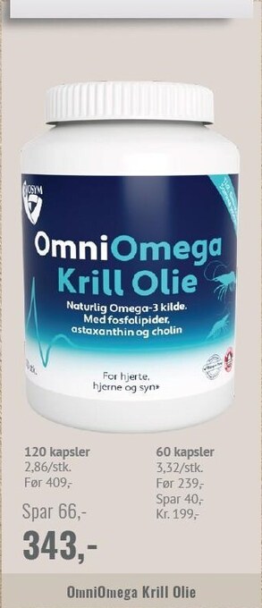 Helsam Omniomega krill olie tilbud