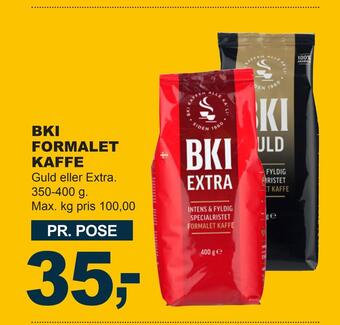 Let-Køb Bki formalet kaffe tilbud