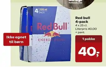 Kvickly Red bull 4-pack tilbud