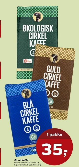 Kvickly Cirkel kaffe tilbud