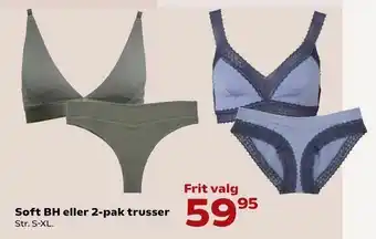 Kvickly Soft BH eller 2-pak trusser tilbud