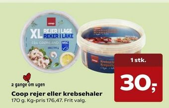 Kvickly Coop rejer eller krebsehaler tilbud