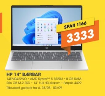 Expert Hp bærbar pc tilbud