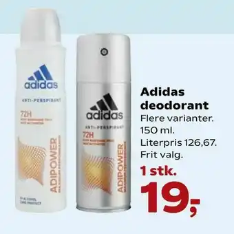 Kvickly Adidas deodorant tilbud