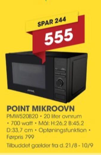 Punkt1 Point mikroovn tilbud