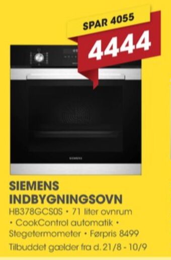 Punkt1 Siemens indbygningsovn tilbud