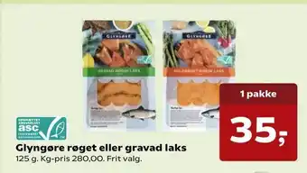 Glyngøre røget eller gravad laks