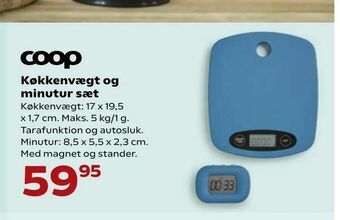 Kvickly Køkkenvægt og minutur sæt tilbud