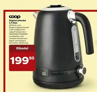 Kvickly Digital elkedel 1,7 liter tilbud
