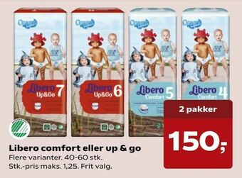 Kvickly Libero comfort eller up & go tilbud