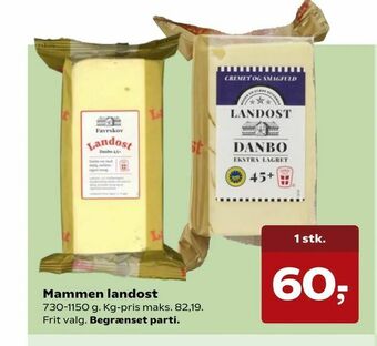 Kvickly Mammen landost tilbud