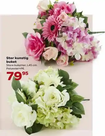 Kvickly Stor kunstig buket tilbud