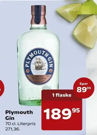 Kvickly Plymouth Gin tilbud