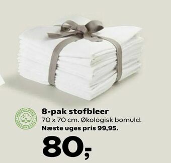 Kvickly 8-pak stofbleer tilbud