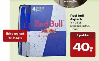 SuperBrugsen Red bull 4-pack tilbud