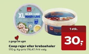 SuperBrugsen Coop rejer eller krebsehaler tilbud