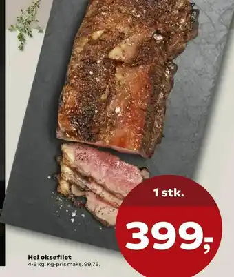 SuperBrugsen Hel oksefilet tilbud