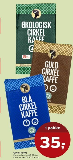 SuperBrugsen Cirkel kaffe tilbud