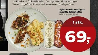 SuperBrugsen Fyldt mørbrad af gris med flødekartofler tilbud