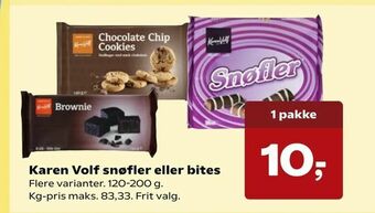 SuperBrugsen Karen Volf snøfler eller bites tilbud