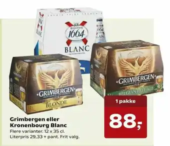 SuperBrugsen Grimbergen eller Kronenbourg Blanc tilbud