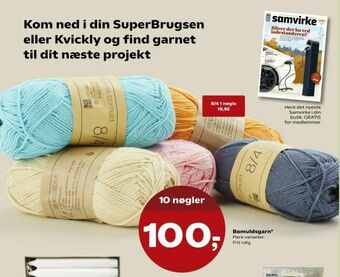 SuperBrugsen Bomuldsgarn tilbud