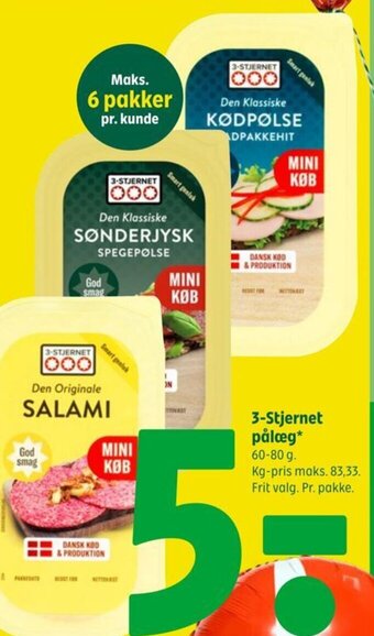 Coop 365 3-Stjernet pålæg* tilbud