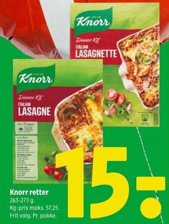 Coop 365 Knorr retter 263-273 g. tilbud