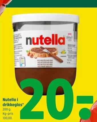 Nutella i drikkeglas*