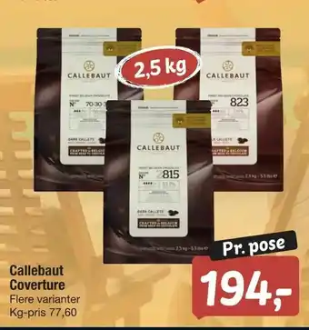 Fakta Tyskland Callebaut Coverture tilbud