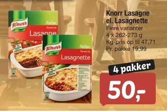 Knorr Lasagne el. Lasagnette