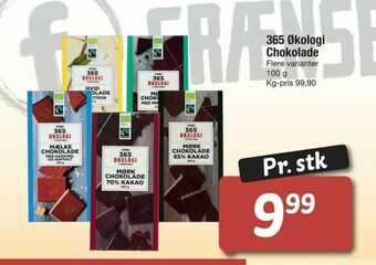 Fakta Tyskland 365 Økologi Chokolade tilbud