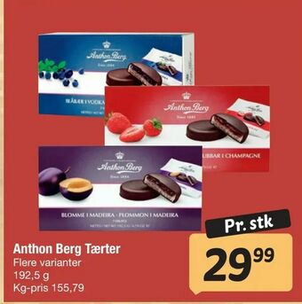 Fakta Tyskland Anthon Berg Tærter tilbud