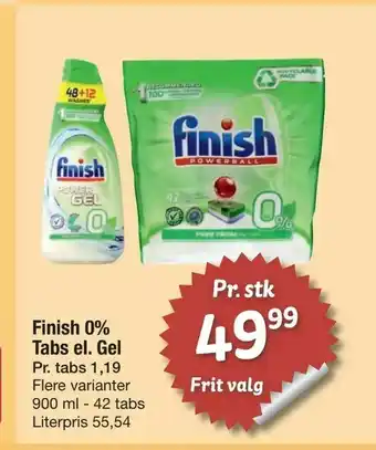 Fakta Tyskland Finish 0% Tabs el. Gel tilbud