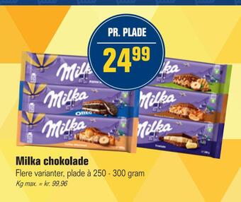 Otto Duborg Milka chokolade tilbud