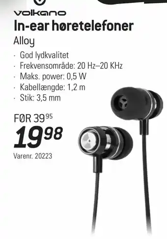 In-ear høretelefoner