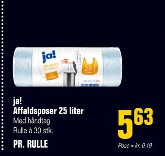 Otto Duborg Ja! affaldsposer 25 liter tilbud