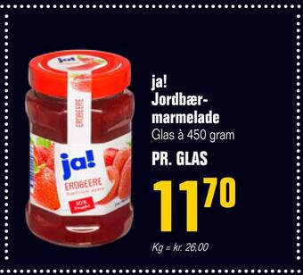 Otto Duborg Ja! jordbærmarmelade tilbud