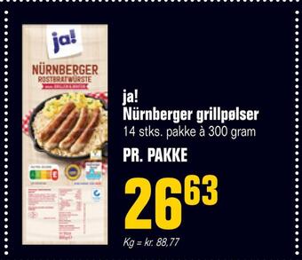 Otto Duborg Ja! nürnberger grillpølser tilbud