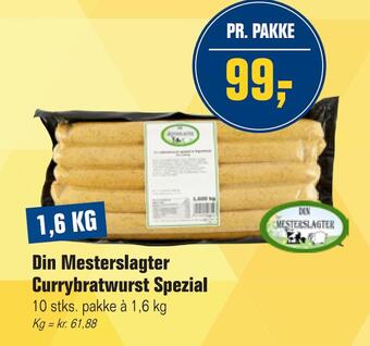 Otto Duborg Din mesterslagter currybratwurst spezial tilbud
